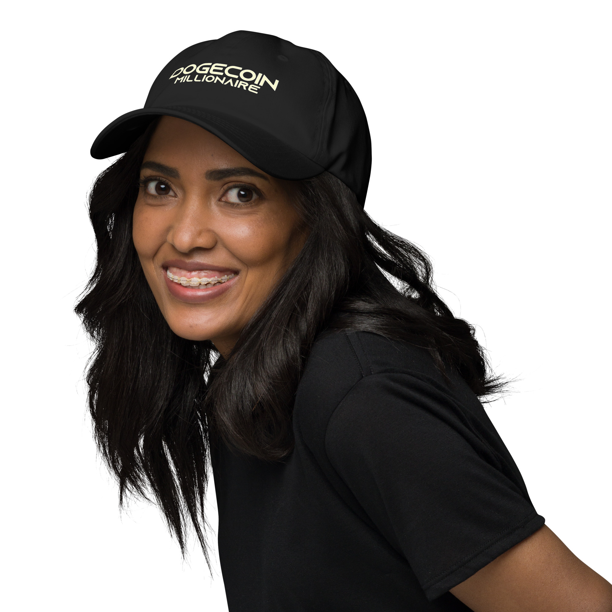 dodgecoin millionaire dad hat - meme coin merch store - solswag