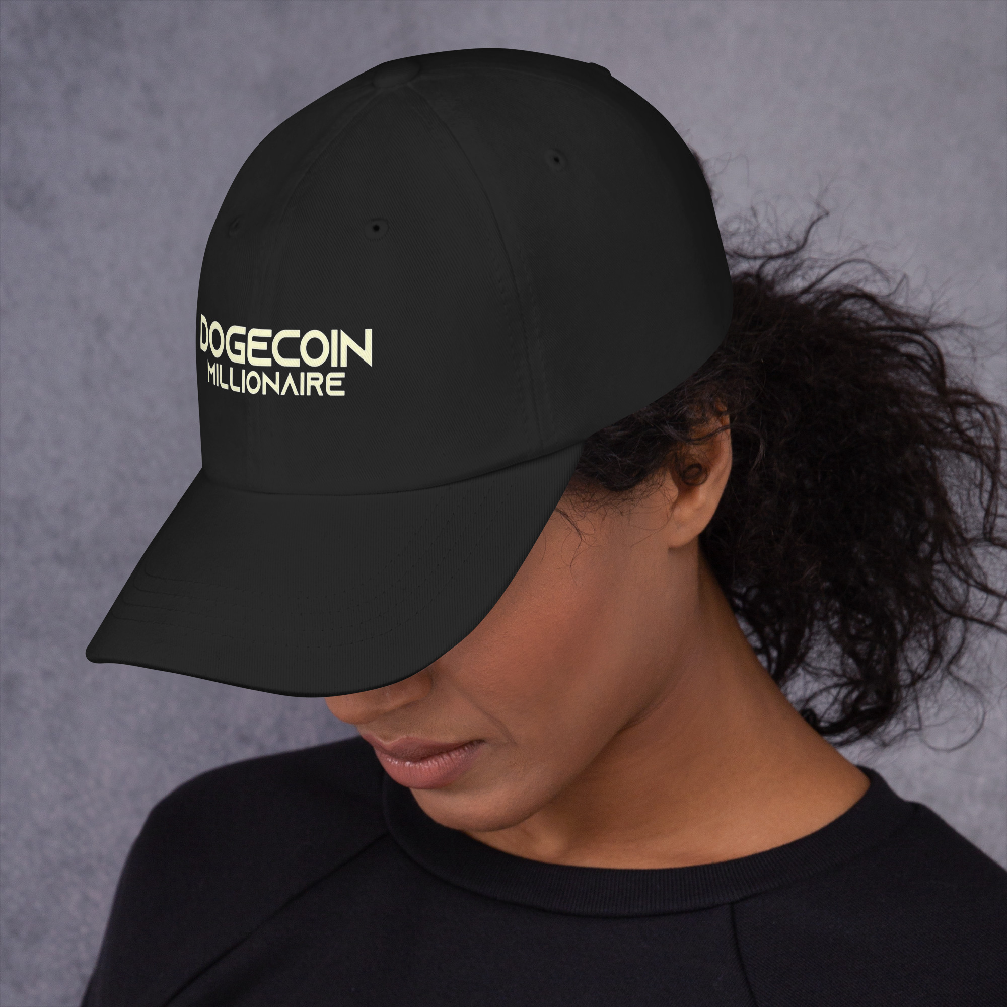 dodgecoin millionaire dad hat - meme coin merch store - solswag