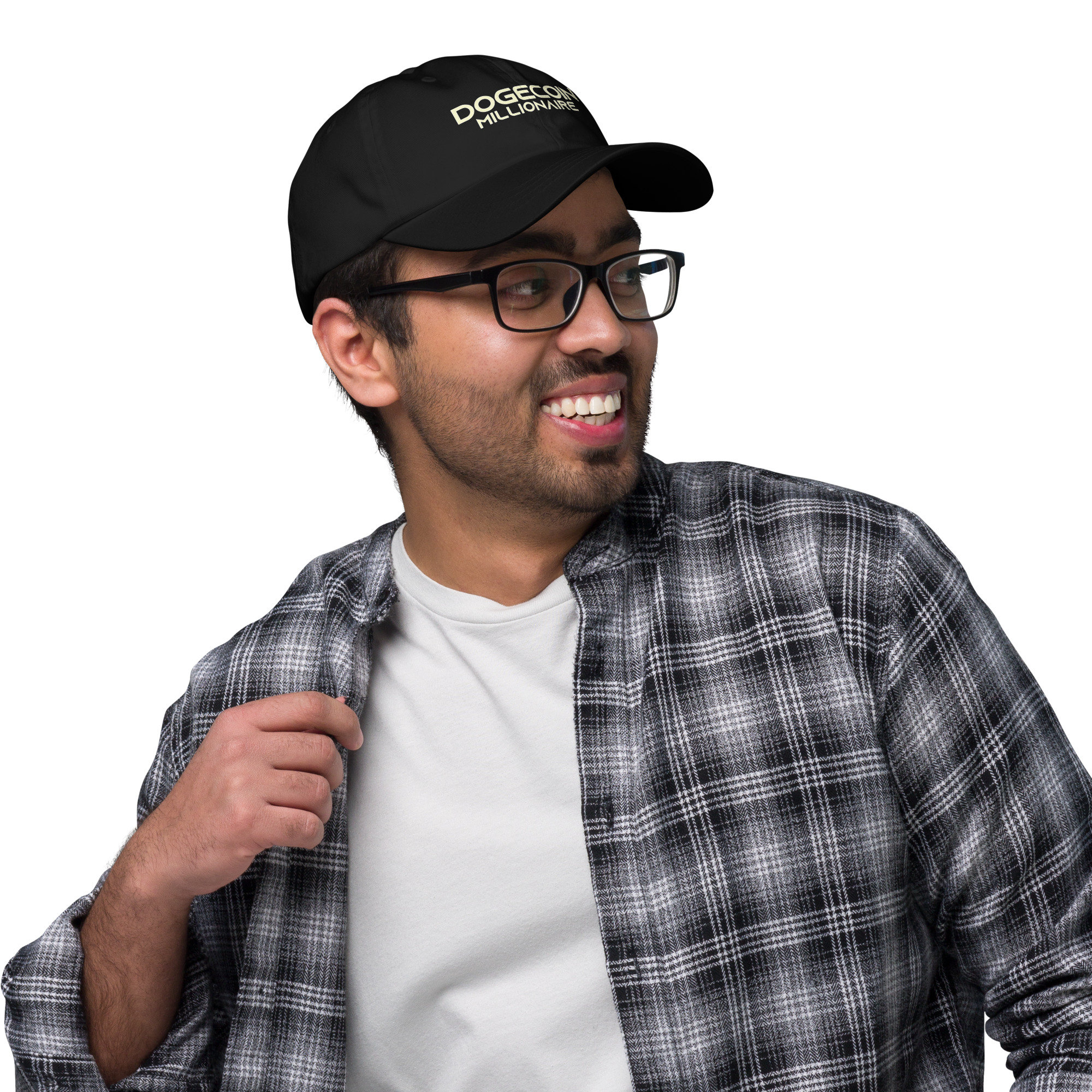 dodgecoin millionaire dad hat - meme coin merch store - solswag